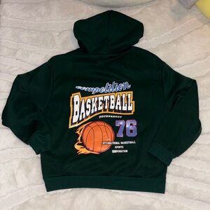 Green Basketball Graphic Hoodie